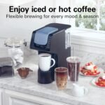 Hamilton Beach Gen 4 FlexBrew Single-Serve Hot & Iced Coffee Maker with Removable Reservoir, Compatible with Pod Packs and Grounds, 50 oz, 4 Fast Brewing Options, Black - Image 3