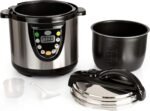 Berghoff Electric Pressure Cooker, 6.3 Qt, Black/Silver - Image 3