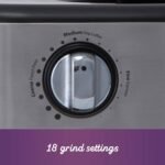 Mr. Coffee Burr Coffee Grinder Automatic Grinder with 18 Presets for French Press Drip and Espresso 18-Cup Capacity Stainless Steel - Image 5
