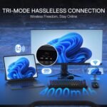 Redragon K724 PRO Wireless Gasket Gaming Keyboard w/Hype Screen & Knob, 81-Key Mechanical Keyboard, Easy-Control 1.14’’ TFT Info Display, 5-Layer Noise Dampening, Custom Linear Switch - Image 6