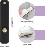 2Pcs Phone Loop Finger Holder, Silicone Phone Grip Phone Finger Strap Stand Universal Portable Finger Kickstand for Most Smartphones (2pcs-Black) - Image 4