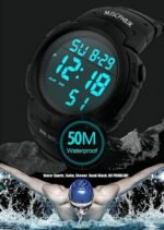 Mens Digital Sports Watch, Waterproof LED Screen Large Face Military Watches for Men - Image 5
