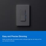 Lutron Diva Smart Dimmer Switch Kit for Caseta Lighting w/ Hub, Pico Remote & Pedestal, Smart Dimmer Works with Apple Home, Ring, Google Home, 3 Way, DVRF-BDG-1DP-A - Image 4