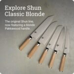 Shun Classic Blonde 8" Kiritsuke Knife, Handcrafted Japanese Kitchen Knife for Professional and Home Chefs, VG-MAX Core with Damascus Stainless Steel Cladding, Pakkawood Handle - Image 5