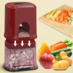 Vegetable Fruit Chopper French Fries Cutter Potato Onion Tomato 3 Sizes Dicer (RED) - Image 3