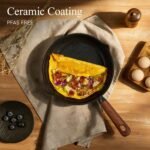 CAROTE ceramic cookware set,nonstick pots and pans，14PCS Non Toxic Healthy Non Stick Kitchen Cooking Pots and Frying Pans Set, PFAS PTFE Free - Image 5