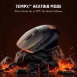 Black Shark Funcooler Wireless Gaming Mouse, Active Cooling & Heating, Dual 8KHz Polling Rate, 30K DPI Optical Sensor, Tri-Mode Wireless, Charging Dock, Ergonomic Right-Hand for PC/Mac - Image 3