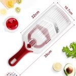 Mandoline Slicer with Hand-Held, Vegetable Slicer with Food Holder， Adjustable Stainless Steel Blade, Comfort Grip, Easy to Clean, Ideal for Speedy Slicing of Fruits and Vegetables - Image 3