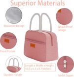 JBGOYON® Bento Lunch Box Set - 3 Stackable Containers for Adults and Kids，lunch box for women- Includes Lunch Bag, Leak-Proof and BPA-Free - Built-in Utensil Set - Dishwasher Safe (Pink) - Image 4