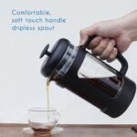 Easyworkz French Press 12 oz Coffee Tea Maker with Borosilicate Glass,Soft Grip Handle - Image 5