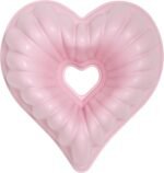 Paris Hilton Heart Shaped Fluted Cake Pan, Cast Aluminum with Clean Ceramic Nonstick Bakeware, Dishwasher Safe, Made without PFAS, PFOA, PFOS & PFTE, 9-Inch, Pink - Image 3