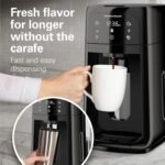 Hamilton Beach One Press Programmable Dispensing Drip Coffee Maker with 12 Cup Internal Brew Pot, Removable Water Reservoir, Black Next Gen (47600) - Image 3
