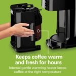 Hamilton Beach One Press Programmable Dispensing Drip Coffee Maker with 12 Cup Internal Brew Pot, Removable Water Reservoir, Black Next Gen (47600) - Image 4