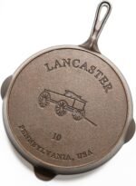 Lancaster Cast Iron No. 10 Skillet - 11-5/8-Inch Pre-Seasoned Heirloom Pan - Made in USA - Image 3