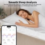 Smart Ring with Sleep Monitoring, Step Counting, Heart Rate, Blood Oxygen for iPhone and Android, No Subscription Fee, IP68 Waterproof Health Tracker (Rose Gold, 10) - Image 4