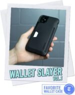 Smartish iPhone 11 Wallet Case - Wallet Slayer Vol. 1 [Slim + Protective] Credit Card Holder - Drop Tested Hidden Card Slot Cover Compatible with Apple iPhone 11 - Black Tie Affair - Image 3