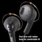 JVC HAF160B Gumy Ear Bud Headphone Black - Image 4