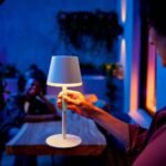 Philips Hue Go Smart Portable Table Lamp, White - White and Color Ambiance LED Color-Changing Light - 1 Pack - Indoor and Outdoor Use - Control with Hue App or Voice Assistant - Image 3
