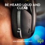 Logitech G435 Lightspeed & Bluetooth Wireless Gaming Headset - Lightweight Over-Ear Headphones, Built-in mics, 18h Battery, Dolby Atmos, PC, PS4, PS5, Nintendo Switch/Switch 2, Mobile - Black - Image 4