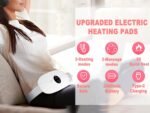 Portable Cordless Heating Pad, Electric Waist Belt Device, Heating Pad for Back Pain, 3-Speed Adjustment, Portable Electric Fast Heating Belly Wrap Belt for Women and Girl (White) - Image 3