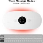 Portable Cordless Heating Pad, Electric Waist Belt Device, Heating Pad for Back Pain, 3-Speed Adjustment, Portable Electric Fast Heating Belly Wrap Belt for Women and Girl (White) - Image 4