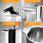 French Press Coffee Maker, Double Insulated 304 Stainless Steel Coffee Tea Maker 4 Level Filtration System, No Coffee Grounds, Rust-Free, Dishwasher Safe, 1000ml - Image 5