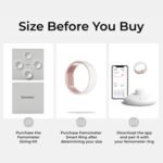 femometer Ring for Fertility and Ovulation Tracking - Size First Sizing Kit - App Auto-Sync - Period & BBT Tracker - Sleep Analysis for Women - Rechargeable & Waterproof Size9 - Image 3