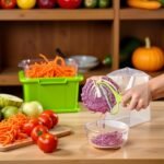 Green Cabbage Shredder,Stainless Vegetable Cutter Slicer,Fruit Vegetable Potato Peeler Graters Must Have for Home Restaurants Kitchen Utensils and Gadgets 18 * 12cm - Image 4
