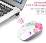 JUHOO Wireless Mouse with Nano Receiver for PC, Laptop, Notebook, Computer, MacBook, Less Noise, Portable Mobile Optical Mice - Image 4