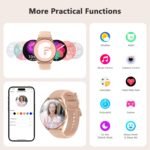 Blackview Smart Watch for Women(Make/Answer Calls), 1.43''AMOLED Touchscreen Fitness Tracker with 100+ Sports Modes, Heart Rate/SpO2/Sleep Monitor/2 Straps, Smartwatch for iPhone & Android - Image 5