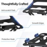 Urmust Laptop Notebook Stand Holder Adjustable Laptop Stand Portable Computer Riser Compatible with MacBook Air Pro HP Dell XPS Lenovo All Laptops 10-15.6"(Black) - Image 6