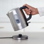 Amazon Basics Electric Stainless Steel Kettle for Tea and Coffee, BPA-Free, Fast Boiling, Auto Shut-Off, 1 Liter, 1500W, Black and Silver - Image 4