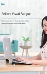 Ergonomic Laptop Cooling Pad - Portable Magnetic Cooler Stand for Laptop Computer - Image 3