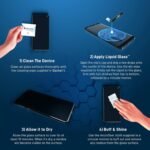LIQUID GLASS Screen Protector for All Smartphones Tablets and Watches Scratch and Shatter Resistant Wipe On Nano Protection for Up To 4 Devices - Bottle - Image 5