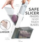 Upgrade Safe Mandoline Slicer for Kitchen,Adjustable Vegetable Food Chopper Onion Potato Fries Cutter, Veggie Salad Julienne + Dicer, with Draining basket, Kitchen Chopping Artifact, Gift - Image 3