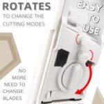 Upgrade Safe Mandoline Slicer for Kitchen,Adjustable Vegetable Food Chopper Onion Potato Fries Cutter, Veggie Salad Julienne + Dicer, with Draining basket, Kitchen Chopping Artifact, Gift - Image 5