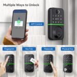 Smart Door Lock Deadbolt with Keypad: Keyless Entry Door Lock - Fingerprint Lock for Front Door - Electronic Lock with Bluetooth and APP Control - Image 3