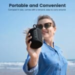 Bluetooth Speaker Wireless,IP67 Waterproof & Dustproof Portable Speaker with Lights,15W Loud Stereo Sound, 2500mAh Battery All Day Playtime, TWS Pairing, BT5.3, Home/Party/Outdoor/Beach (Black) - Image 5