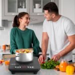 VBGK Portable induction Cooktop,110V Single Burner Induction Stove Top,1800W Induction Hot Plate Electric Burner,7 Power Levels, Kids Lock & Timer,LED touch control,Overheat Protection - Image 8