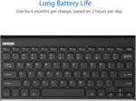 Arteck 2.4G Wireless Keyboard Stainless Steel Ultra Slim Keyboard for Computer/Desktop/PC/Laptop/Surface/Smart TV and Windows 11/10 / 8/7 / Vista/XP Built in Rechargeable Battery - Image 4