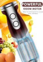 Megawise 3-in-1 Hand Blender – 12-Speed, Includes Powerful Blender Stick, Whisk, and Milk Frother – Easy to Clean and Perfect for Smoothies, and More (Red) - Image 4