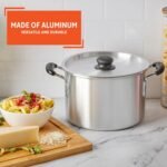 IMUSA USA, Silver IMU-60008 Aluminum Stock Pot with Lid 8 Quart - Image 4