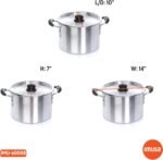 IMUSA USA, Silver IMU-60008 Aluminum Stock Pot with Lid 8 Quart - Image 5