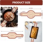 Silicone Bread Sling, 2PCS Non-Stick Oval and Round Bread Sling for Dutch Oven, Reusable Sourdough Tools & Bread Baking Supplies - Image 3