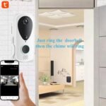 Smart Doorbell Ring, Doorbell Camera Wireless with TY App Control Infrared Night Viewing Dual-Band WiFi, Two-Way Audio Doorbell for Villa Home Office Apartment Door Use - Black/White - Image 7