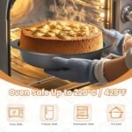 BEWOS 9 Inch Cake Pan Set - 100 Pcs Parchment Paper With 3 Pcs Carbon Steel Round Cake Pans, Nonstick Baking Pans Set With Handle, Dishwasher Safe - Image 4