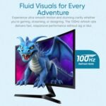 Samsung S36GD 27" Curved Monitor – LCD FHD, 16:9, 1920x1080, HDMI, VGA, VESA, Eye Saver & Flicker-Free Tech – Boomph's Comprehensive Ultimate Performance Cloth Solution for Your Workspace - Image 4