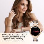 SOUYIE 2026 Luxury Smart Watch for Women, 1.19" AMOLED Display, DA GPT Smartwatch, Heart Rate, Sleep Monitor, 107 Sports Modes Fitness Tracker, Compatible with iOS & Android - Image 4