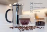 High Borosilicate Glass French Press with 304 Stainless Steel, 1000 ml Capacity - Classic Elegance and Modern Design for Coffee Enthusiasts - Image 3