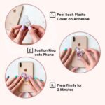 VELVET CAVIAR Cell Phone Ring Holder - Finger Ring & Stand - Improves Phone Grip Compatible with iPhone, Galaxy, Most Smartphones (Iced Coffee) - Image 4